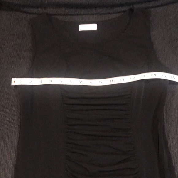 Calvin Klein Black Draped Pleats Front and Back Sheath Dress - No Size Tag - Picture 11 of 14